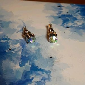 Reflective Jewel Stud Earring
